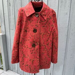 Talbots Women’s Jacket Coat Paisley Design (Size M)